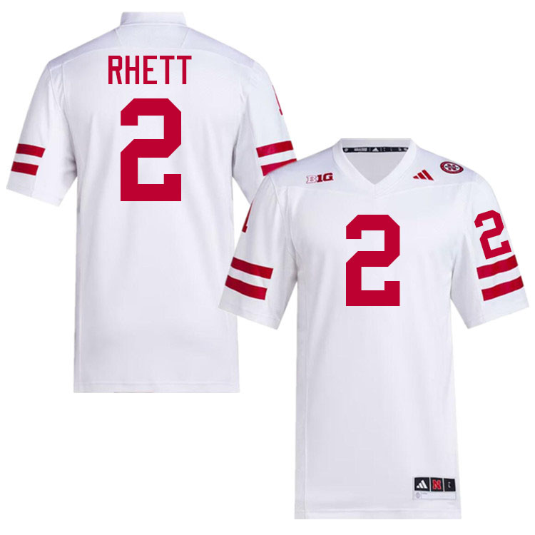 Justyn Rhett Nebraska Jersey,Nebraska Cornhuskers Football Uniforms,Jersey-White